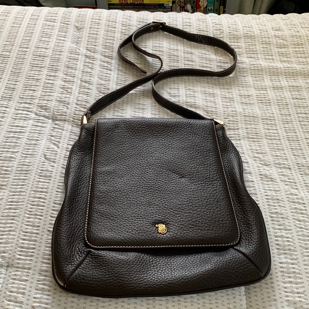 NWOT Sage Brown crossbody bag